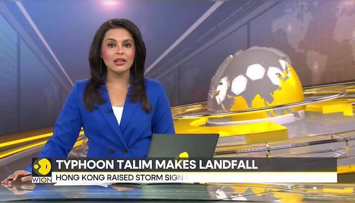 Typhoon Talim landfall at Zhanjiang on South China Coast