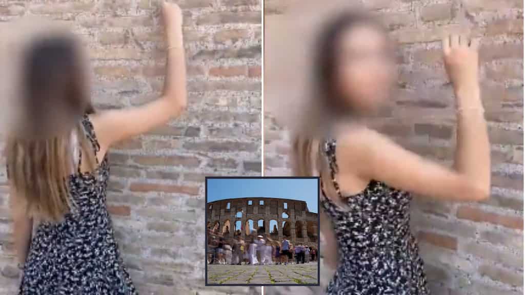 Video: Swiss teen caught vandalising Colosseum, weeks after British tourist did the same