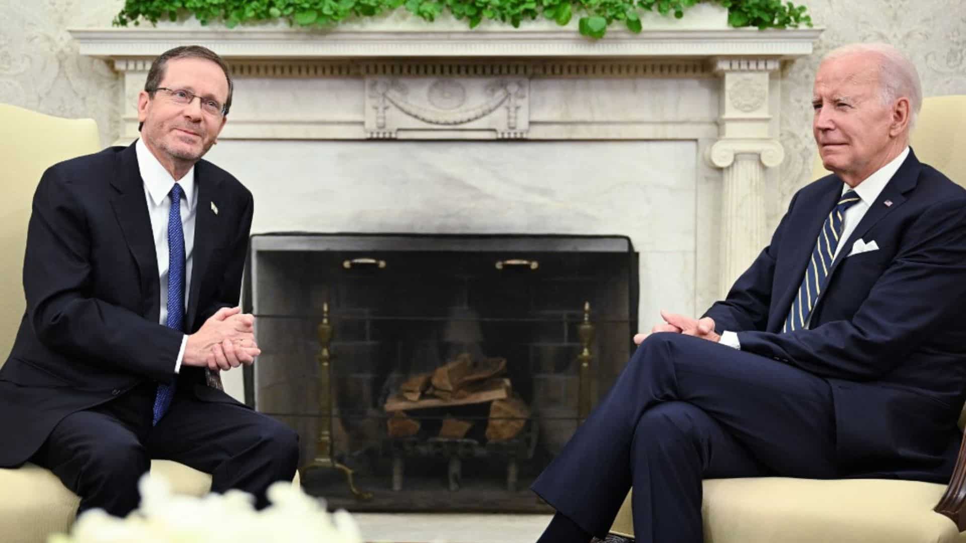 Israeli President Herzog meets US President Biden amid tensions over Netanyahu's policies Israeli President Herzog meets US President Biden amid tensions over Netanyahu's policies