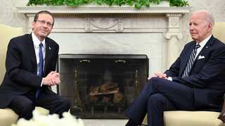 Israeli President Herzog meets US President Biden amid tensions over Netanyahu&#x27;s policies