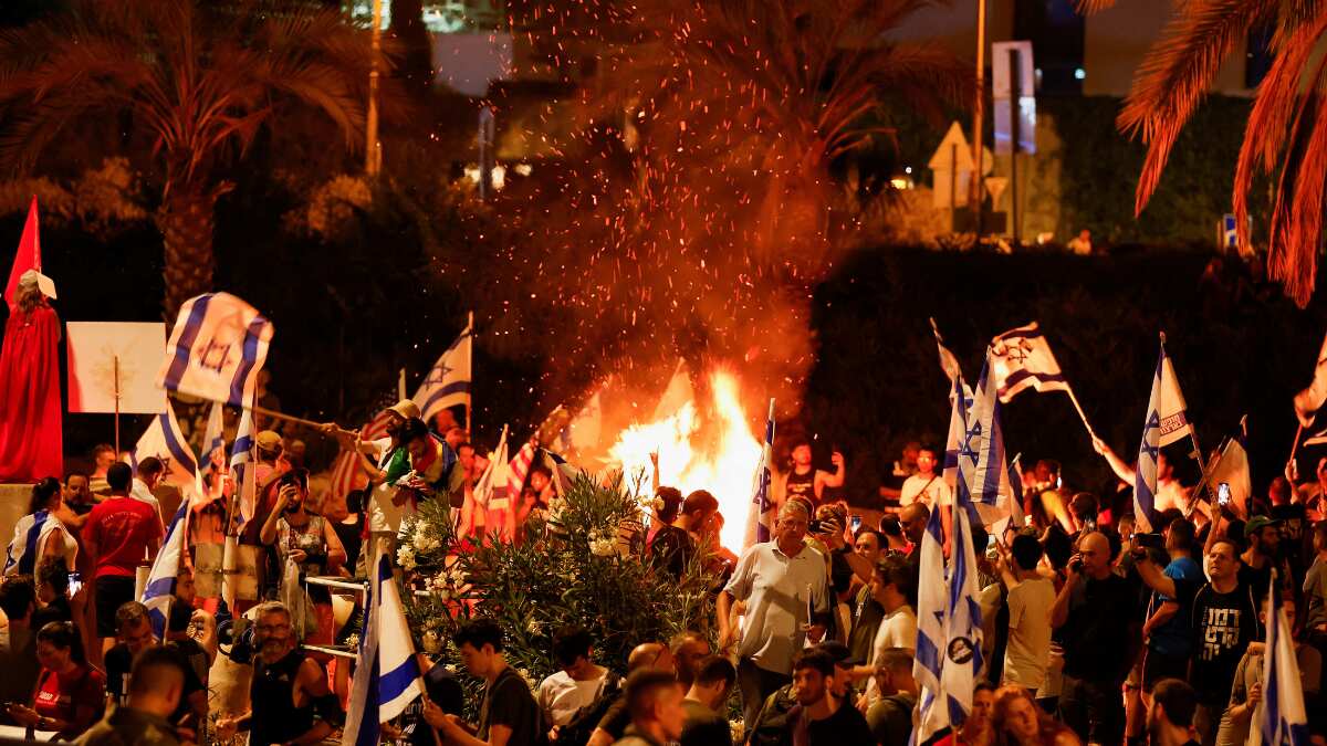 Dozens of protesters arrested, one 'seriously' injured