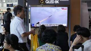 North Korea fires cruise missiles into sea amid silence on US soldier's border crossing