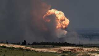 Ammunition depot in Crimea 'destroyed' in Ukraine drone attack, cluster munition fired in Russian village