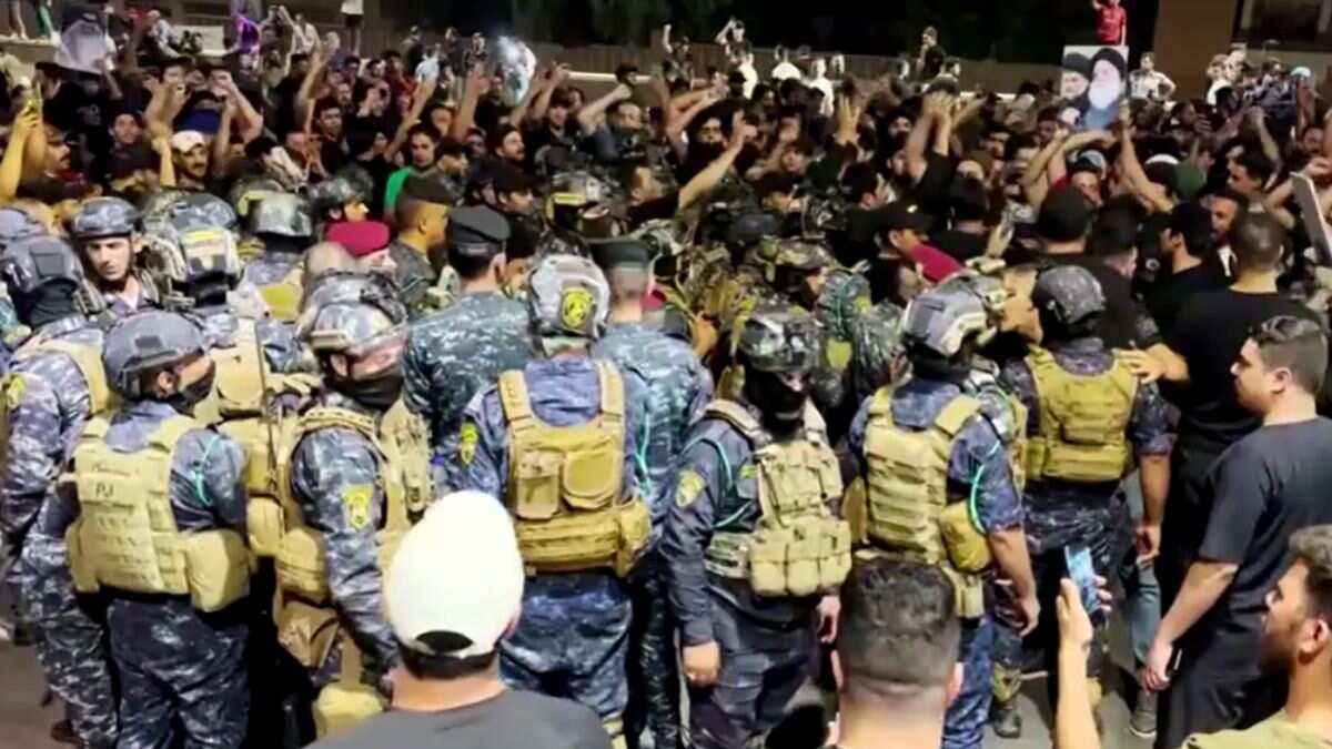 Protesters storm Baghdad's Green Zone over desecration of Quran in Denmark Protesters storm Baghdad's Green Zone over desecration of Quran in Denmark