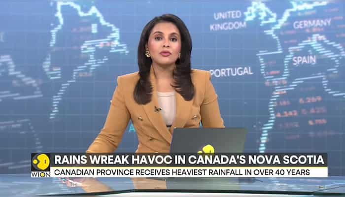 Heavy rains unleash floods in Canada's Atlantic province, 4 people missing