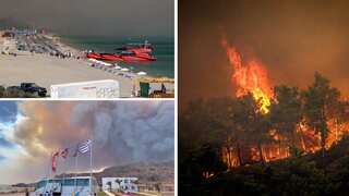 Wildfire on Greek island of Rhodes prompts evacuation of over 2,000 people