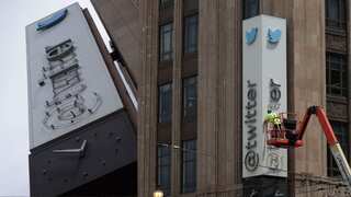 Police halt Twitter's rebranding drive halfway at company's San Francisco headquarters