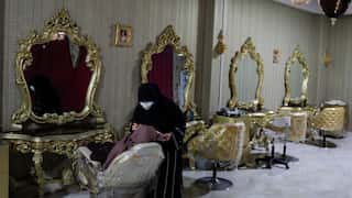 Afghan women lose another safe space as Taliban's beauty salon ban comes into force