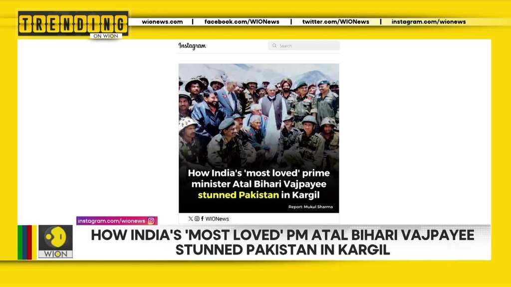 How India's 'most loved' PM Atal Bihari Vajpayee stunned Pakistan in Kargil