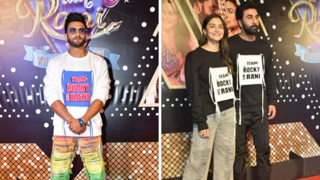 Ranbir Kapoor, Katrina Kaif, Vicky Kaushal attend Rocky Aur Rani Kii Prem Kahaani premiere