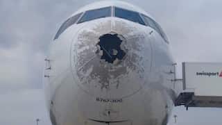 Delta Airlines flight makes emergency landing after getting battered by hail storm