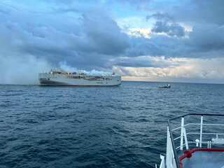 Major fire breaks out on ship carrying 3,000 cars off Dutch coast, Indian crew member dead