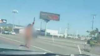 Naked woman pulls up car, takes out gun, opens fire on California Bridge; video goes viral