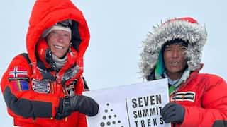 Norwegian woman set record, along with Nepali guide for fastest summit of 14 'super peaks'