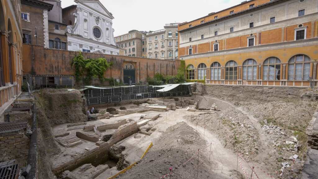 Lost theatre of emperor Nero unearthed beneath Rome's hotel site