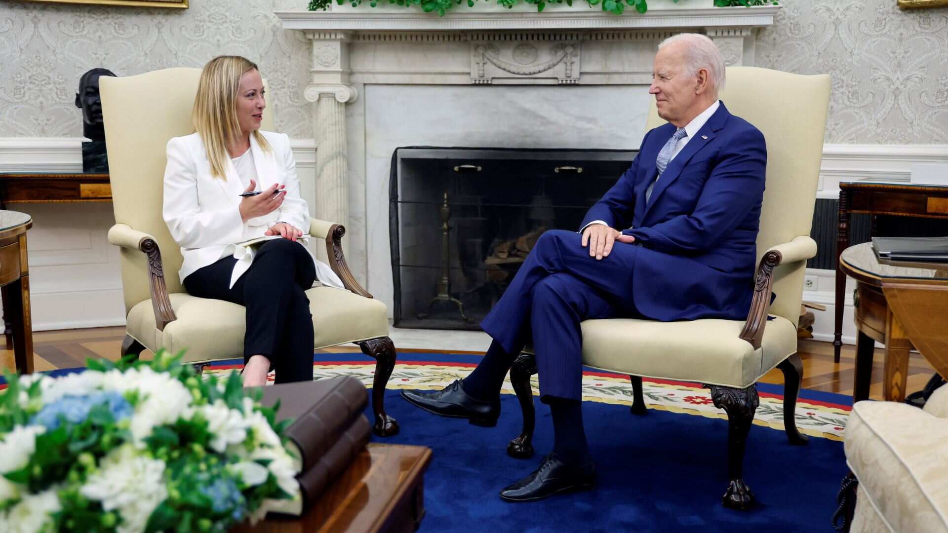 Biden and Italy's Meloni discuss China cooperation in Washington