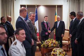 Emmanuel Macron makes ‘historic’ visit to Sri Lanka, the first by a French president