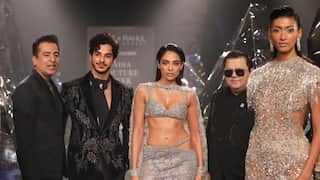 Sobhita Dhulipala, Ishaan Khatter set the runway ablaze at India Couture Week as showstoppers | Watch