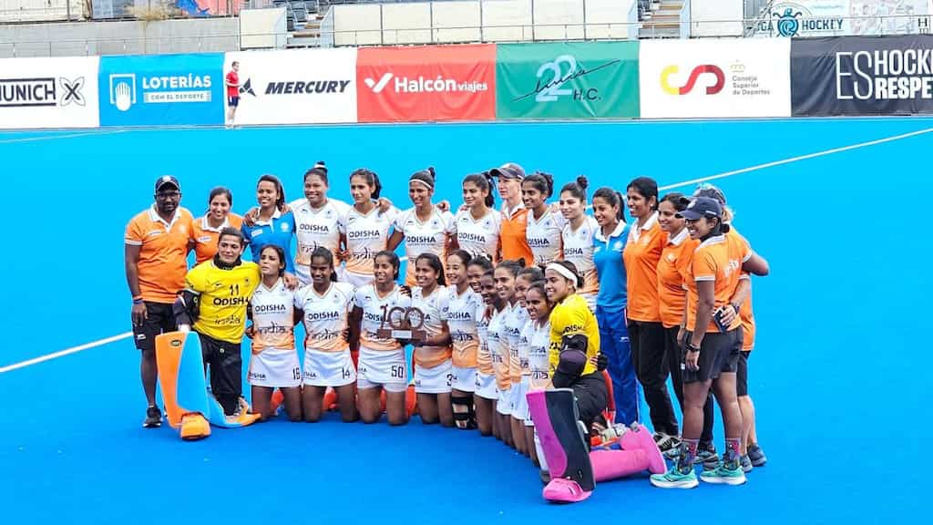 Indian Women's Team beat Spain 3-0 to win 100th Anniversary Spanish Hockey Federation tournament