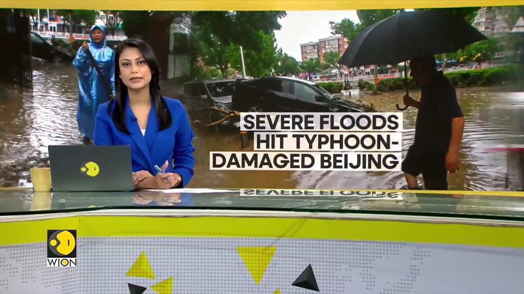 China: Beijing issues red alert due to heavy rains, airport turns into pool