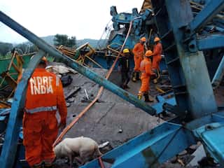 India: Death toll rises to 20 after girder launcher crane collapses in Thane
