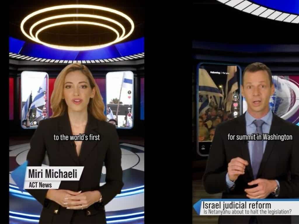 Israeli anchors launch AI-powered news presented by digital avatar clones