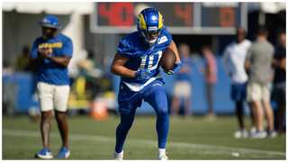 NFL: Los Angeles Rams' wide receiver Cooper Kupp leaves practice after hamstring injury