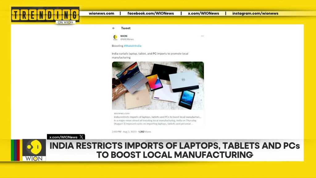 India restricts imports of laptops | Biden spotted chilling at a beach | Trending on WION