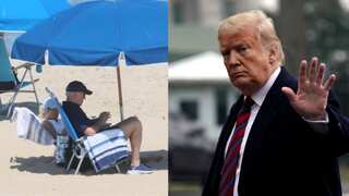 Watch: Biden spotted chilling at Delaware beach as Trump’s legal woes aggravate