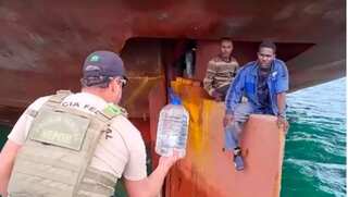 Watch: Four Nigerian stowaways miraculously survive 14 days on ship’s rudder, drank seawater