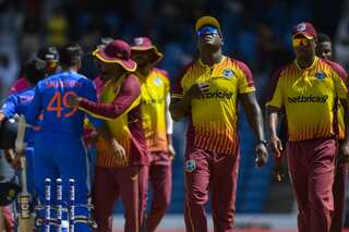 West Indies stun India by four runs in first T20 International