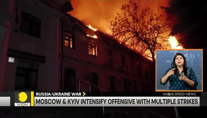 Soviet hammer & sickle replaced by 'Tryzub' on war monument in Ukraine