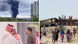 Top 10 world news: Ukraine claims it downed 30 Russian missiles, Pakistan train derailment kills 30, and more