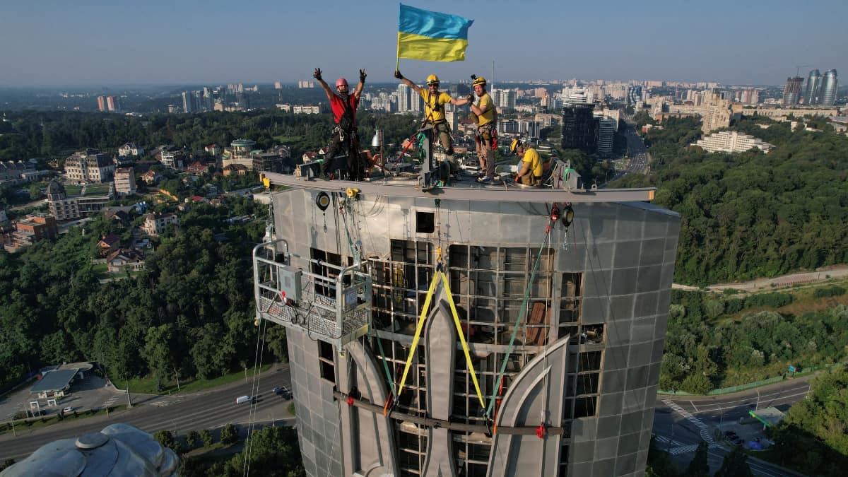 Ukrainian workers almost done