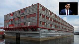 First asylum seekers enter Rishi Sunak's 'quasi floating prison' Bibby Stockholm