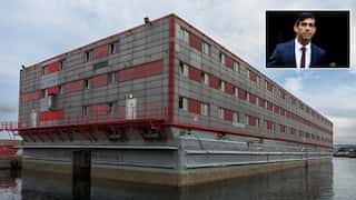 First asylum seekers enter Rishi Sunak's 'quasi floating prison' Bibby Stockholm