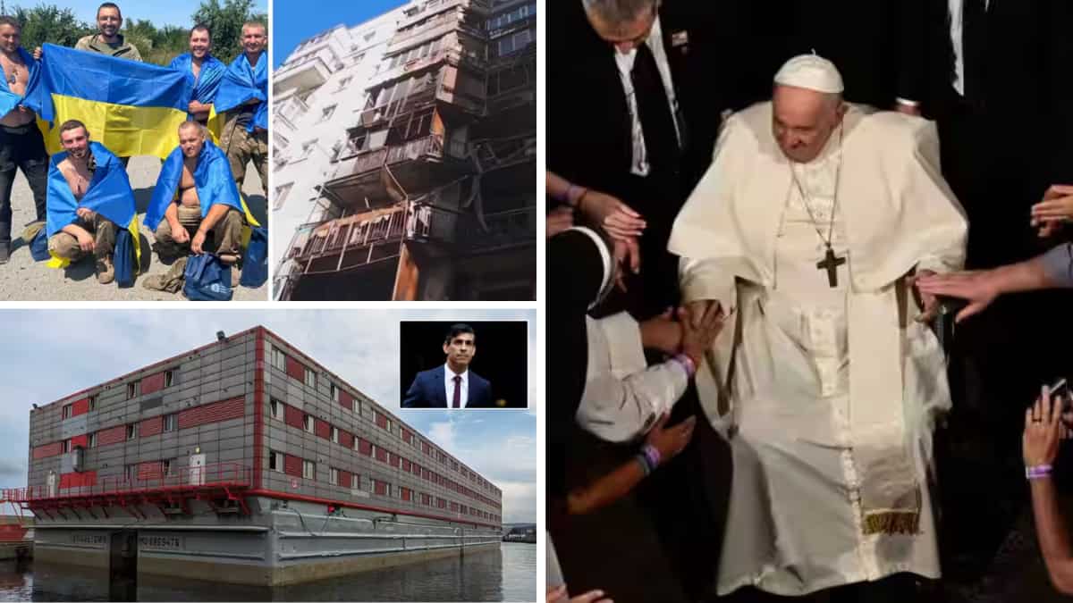 Top 10 world news: Three killed after Russian shelling in Ukraine, UK's new 'quasi floating prison' & more Top 10 world news: Three killed after Russian shelling in Ukraine, UK's new 'quasi floating prison' & more