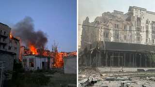 At least 8 killed, 31 injured after two Russian missiles strike Ukrainian city