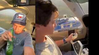 Shocking video | Tragedy follows as Brazilian father drinks beer while 11-year-old son flies plane
