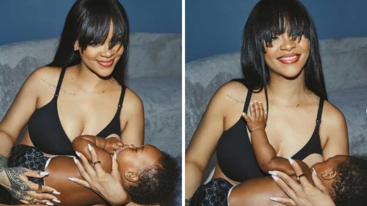 Rihanna new photos of breastfeeding son RZA hailed by fans: So much respect for this Queen Rihanna new photos of breastfeeding son RZA hailed by fans: So much respect for this Queen