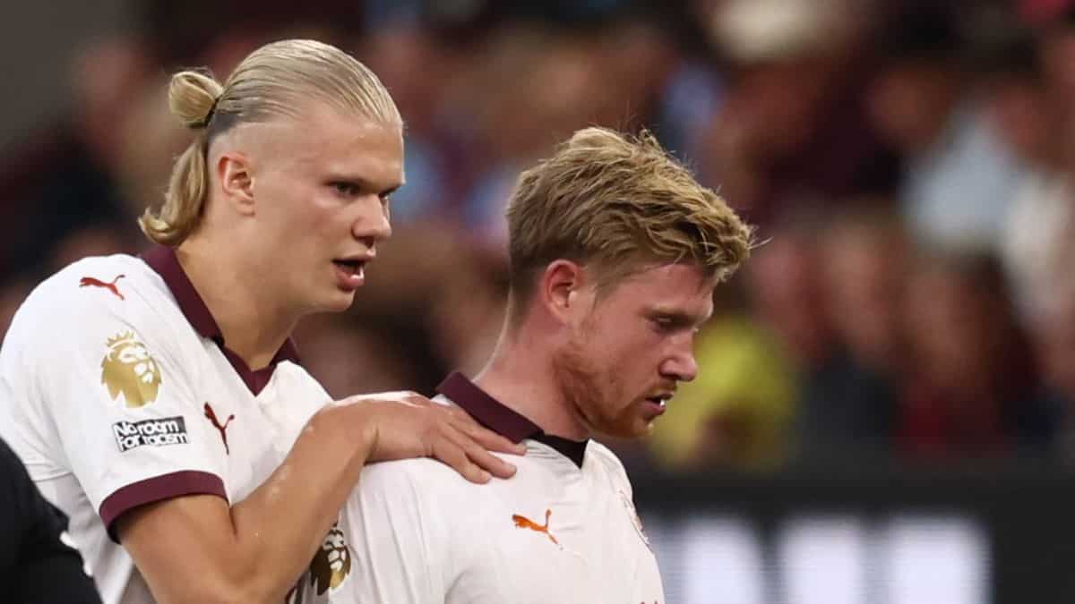 Kevin de Bruyne's injury worries Manchester City as PL champions begin new season with 3-0 win over Burnley