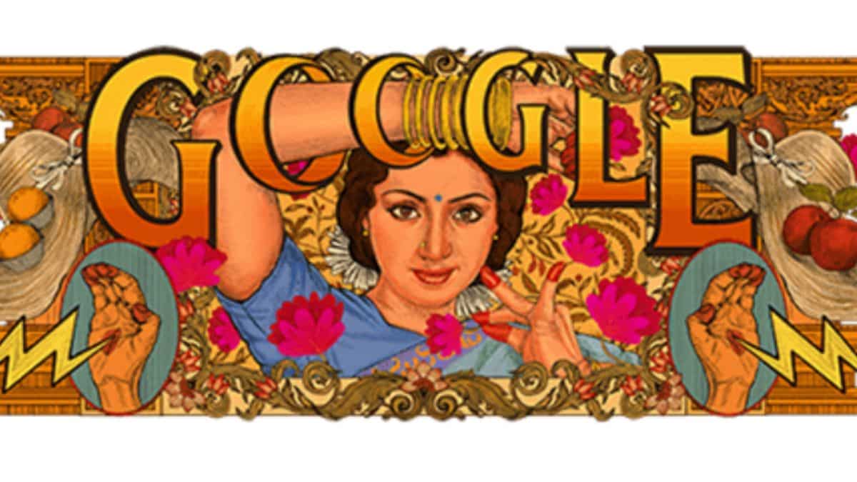 Google Doodle pays tribute to legendary Indian actress Sridevi on her 60th birth anniversary