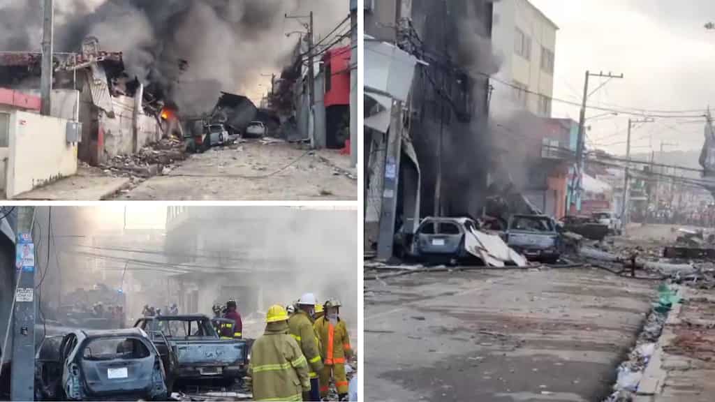 At least 10 killed after huge explosion near Dominican Republic capital