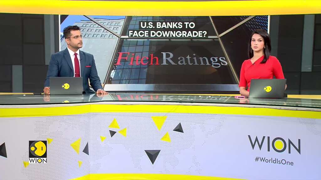 Fitch Ratings considers downgrades for dozens US banks