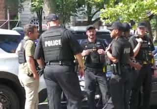 US: Khalistani protests fizzle out amid tight security, Tricolour unfurled at India House