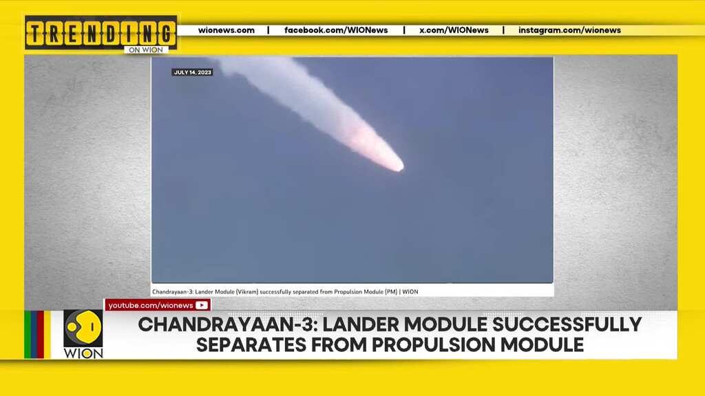 Chandrayaan-3: Lander module successfully separates from the propulsion module
