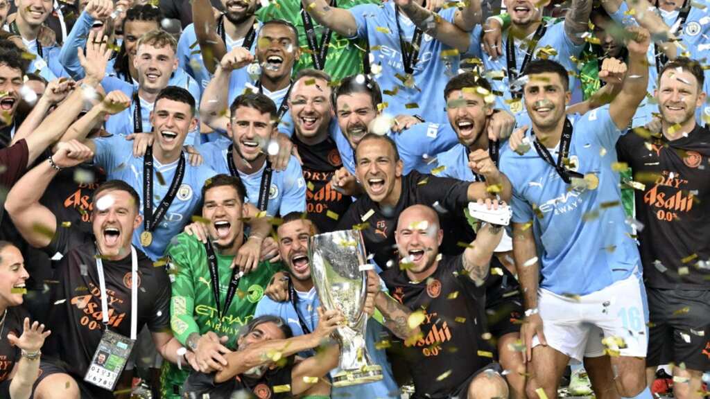 Manchester City beat Sevilla on penalties to win UEFA Super Cup