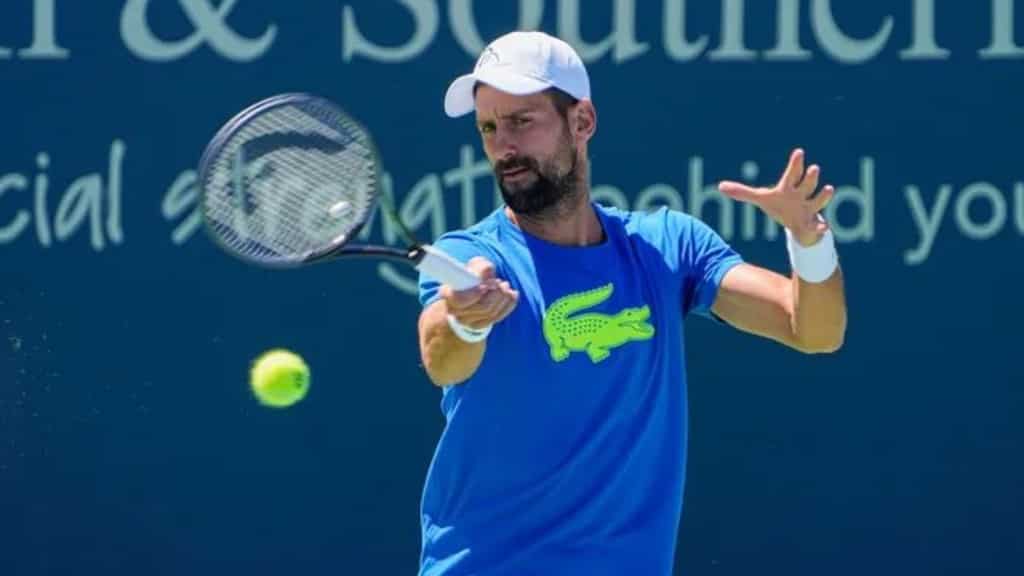 Tennis: Novak Djokovic makes winning US return in Cincinnati as rival Alejandro Fokina retires