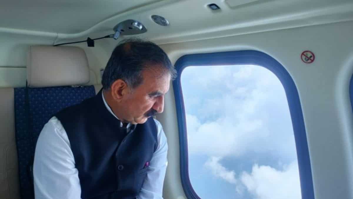 Chief Minister Sukhvinder Singh Sukhu conduct aerial survey of flood-hit regions