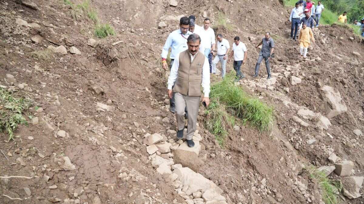 CM Sukhu visits rain-affected areas